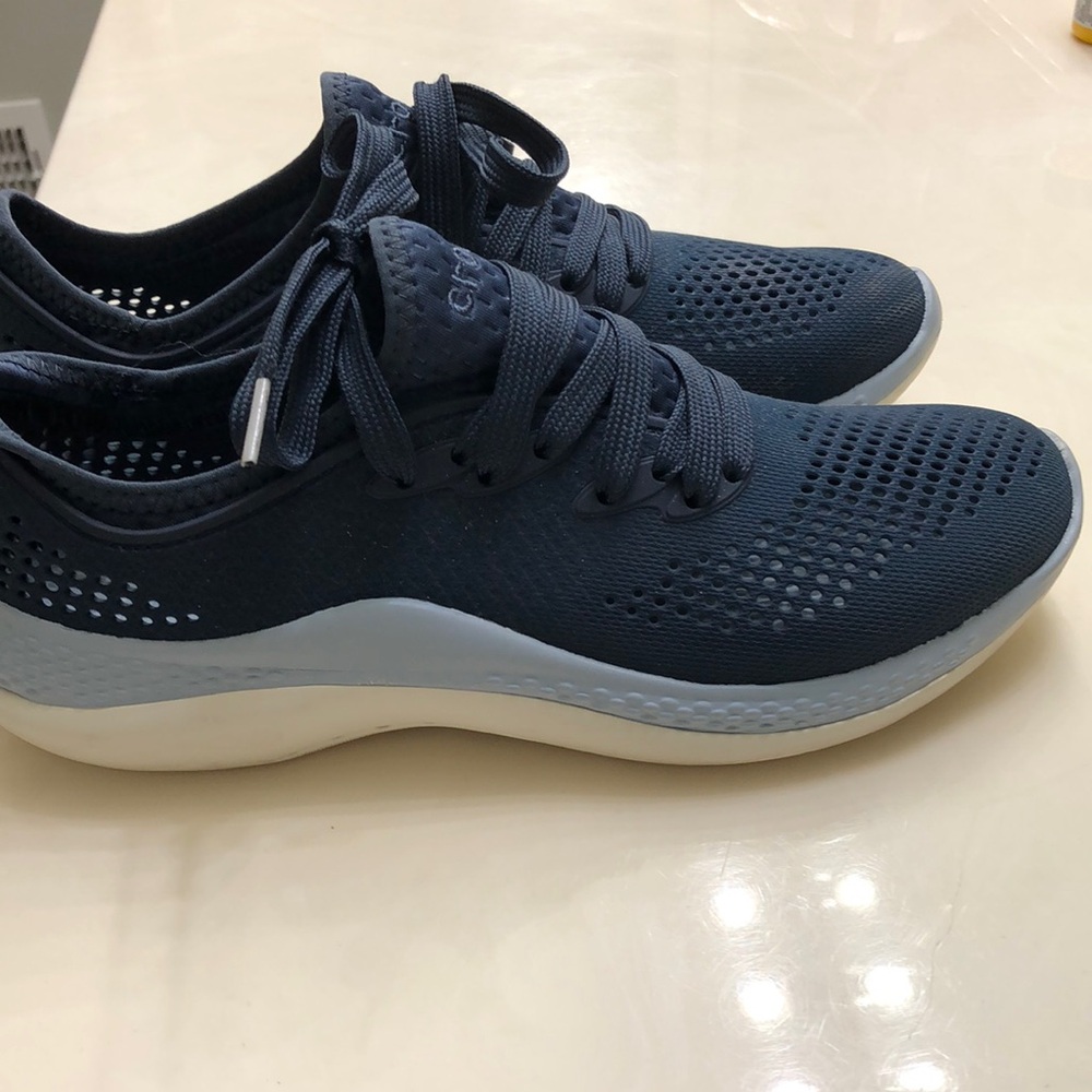 Navy Blue Athletic like new Crocs